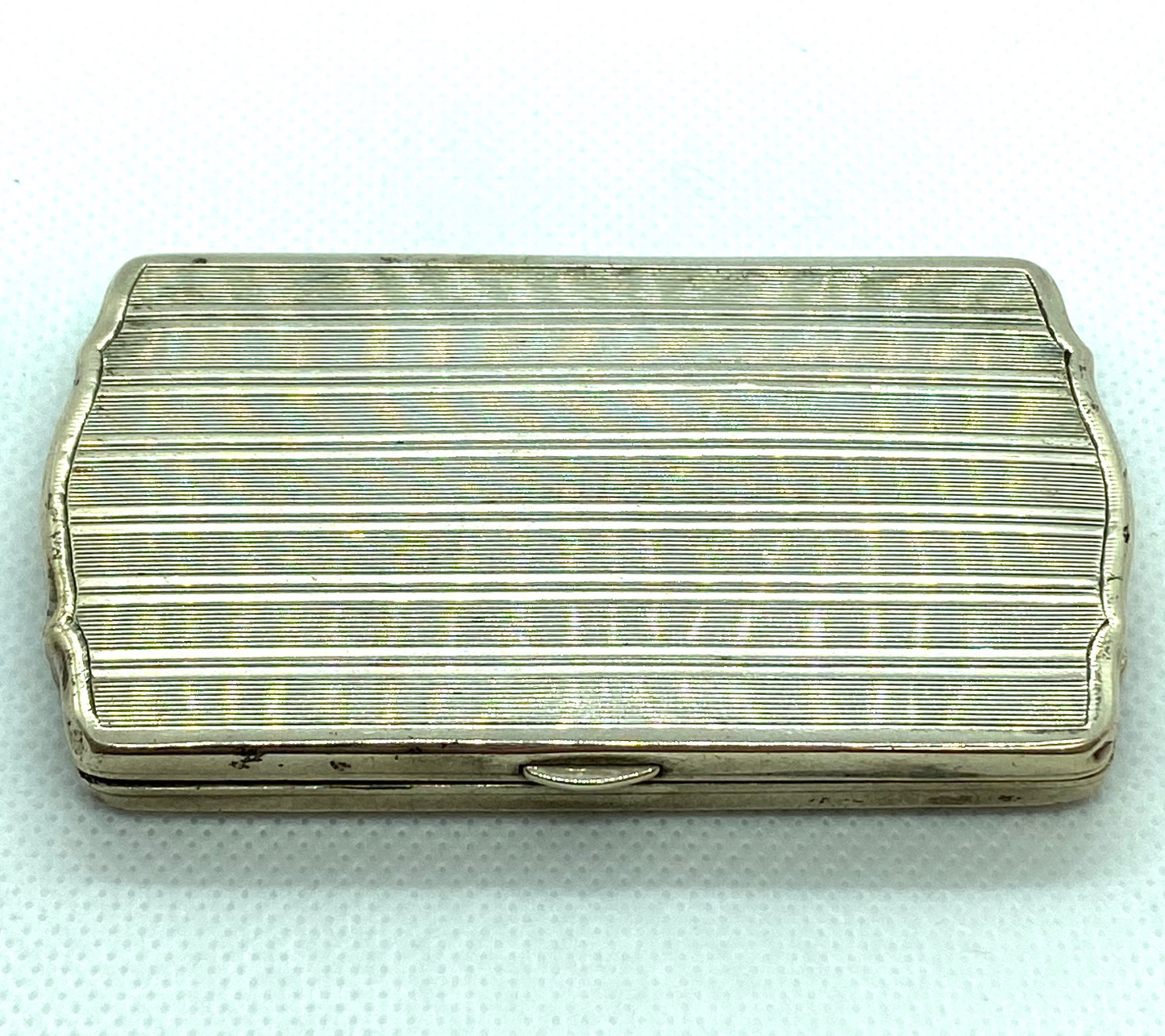 Austrian Empire enameled silver cigarette box.