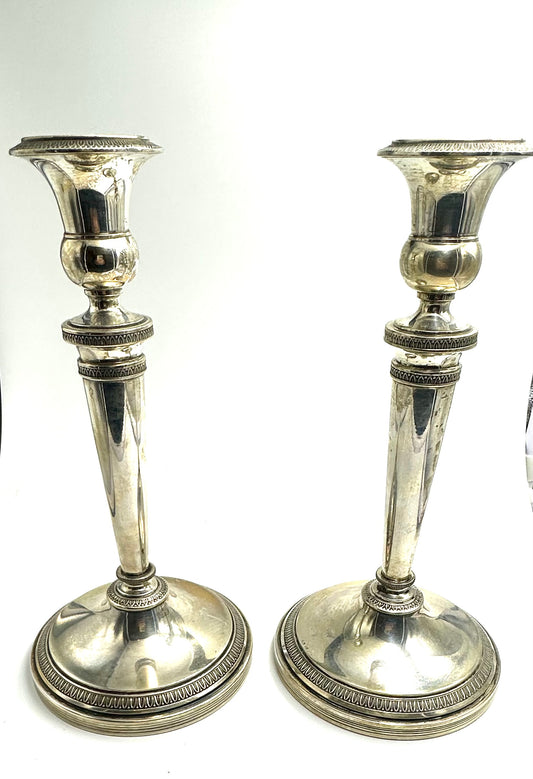 Silver candlesticks by PETRUZZI ANTONIO &amp; BRANCA UGO