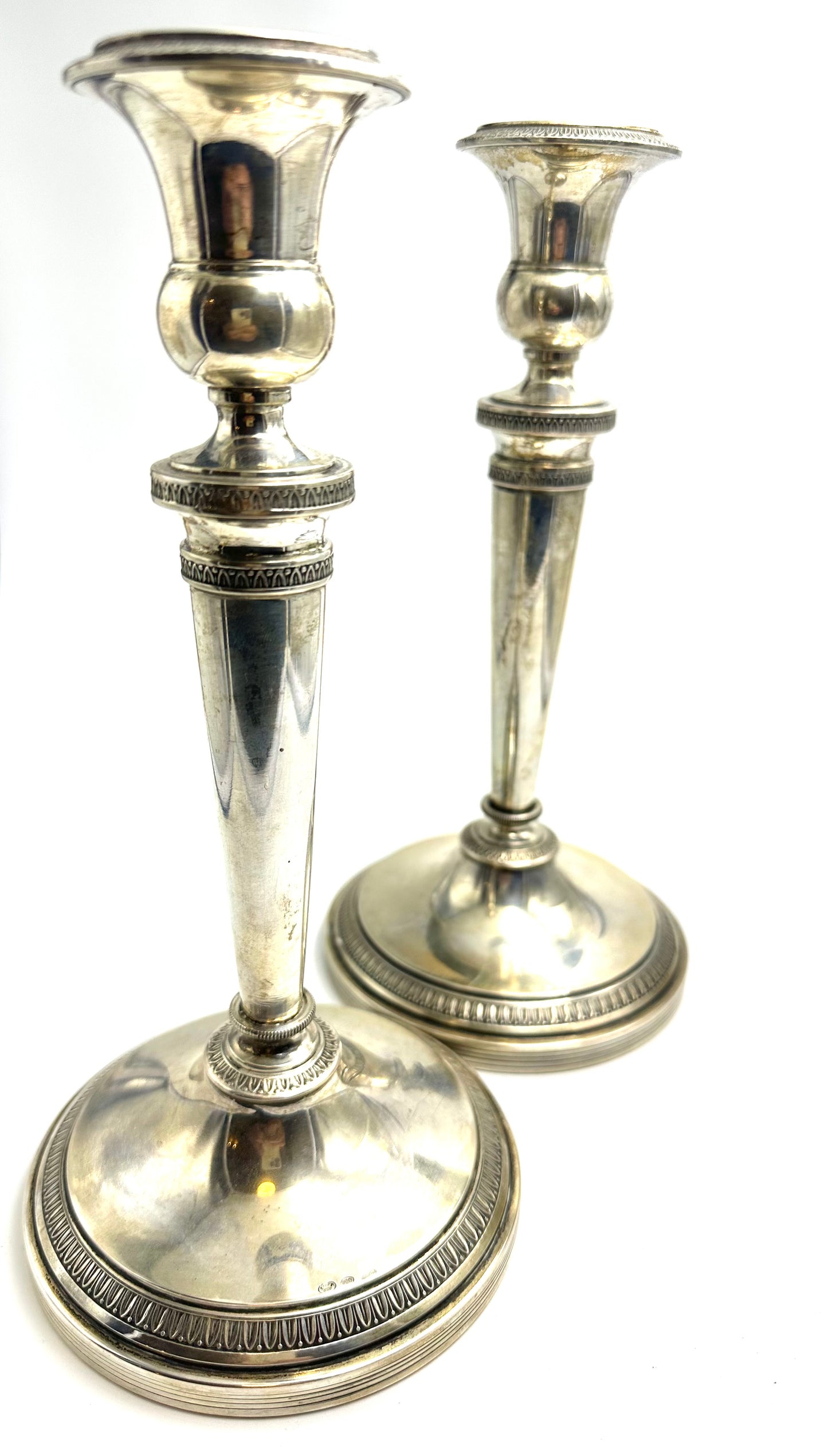 Silver candlesticks by PETRUZZI ANTONIO &amp; BRANCA UGO