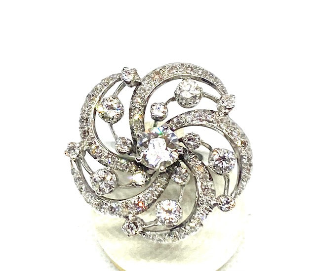 Art nouveau diamond ring