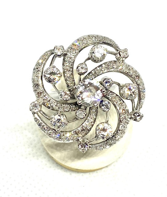 Art nouveau diamond ring