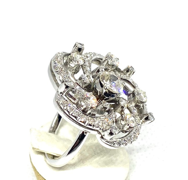 Art nouveau diamond ring