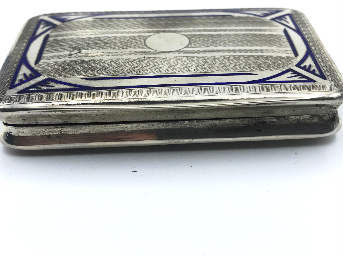 Snuff Box - Silver and enamel