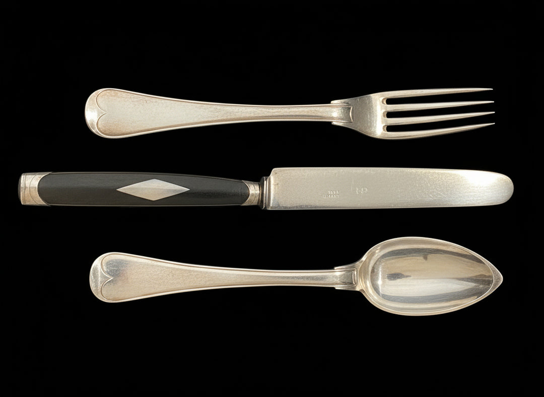 Set di Posate da Viaggio Diplomatico Savoia in Argento