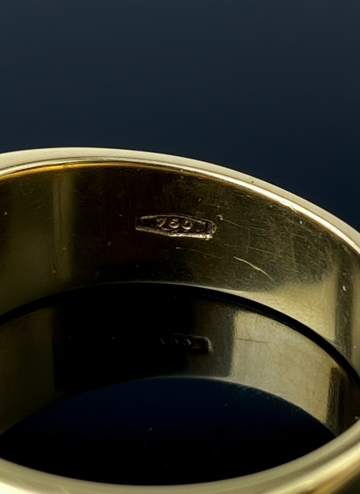 Fascione Bombato con Smeraldo e Diamanti