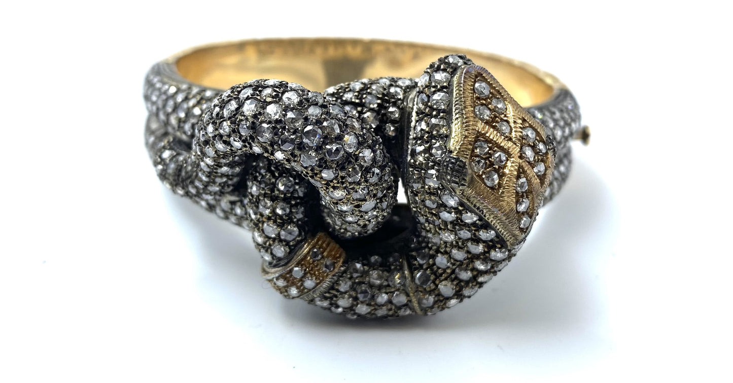 Gorgeous Late Victorian Snake Bangle