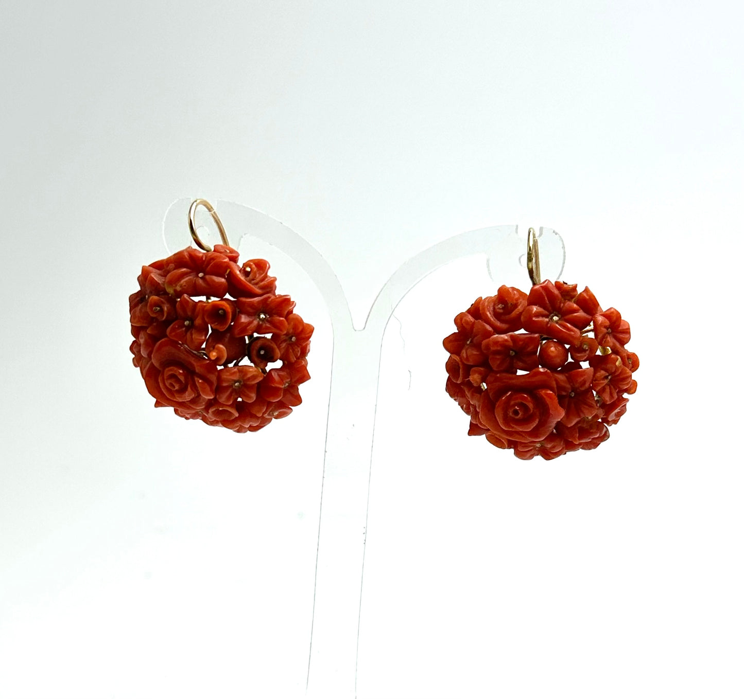 Ancient sicilian coral earrings