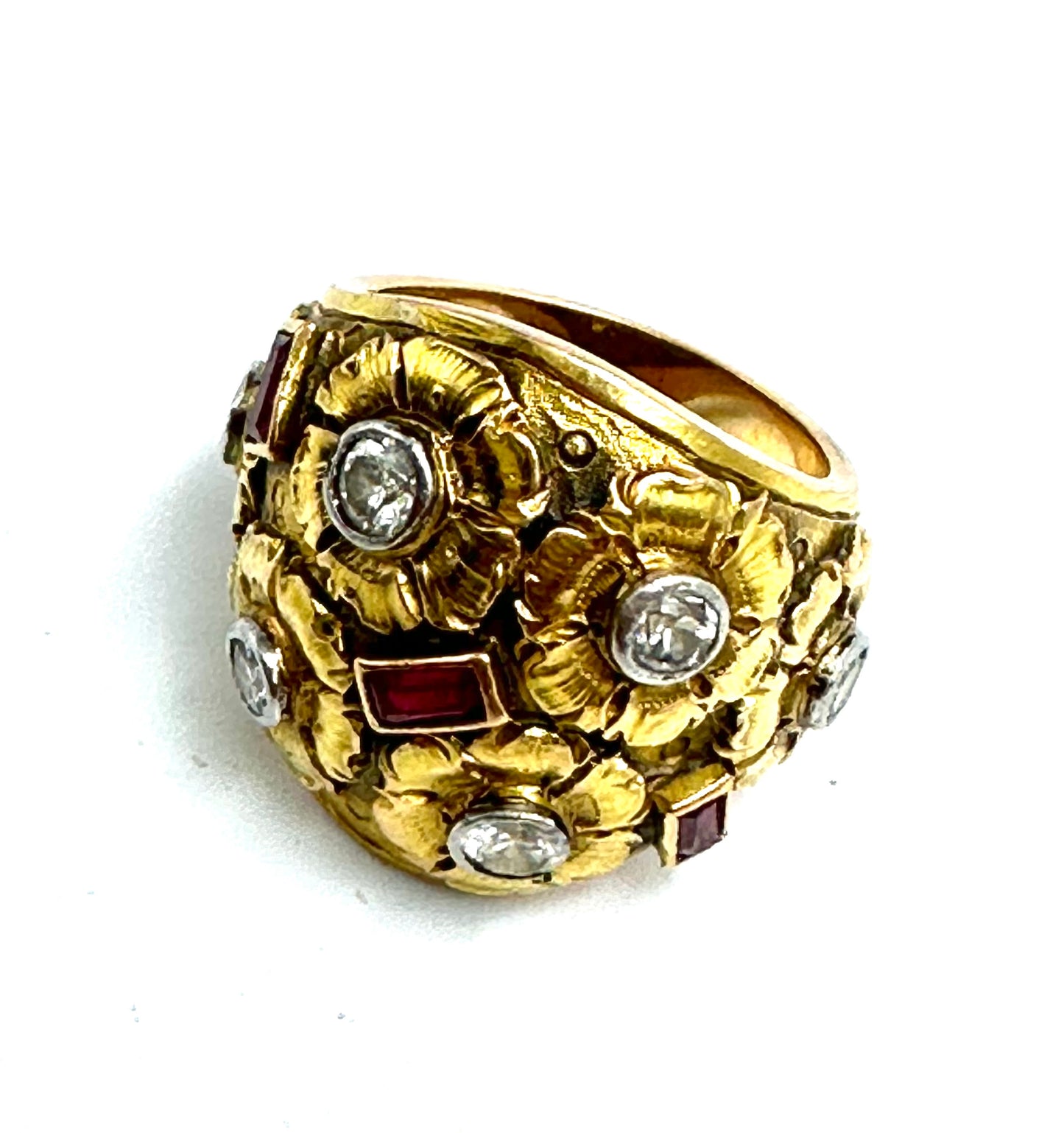 Cozzolino diamonds and rubies band ring