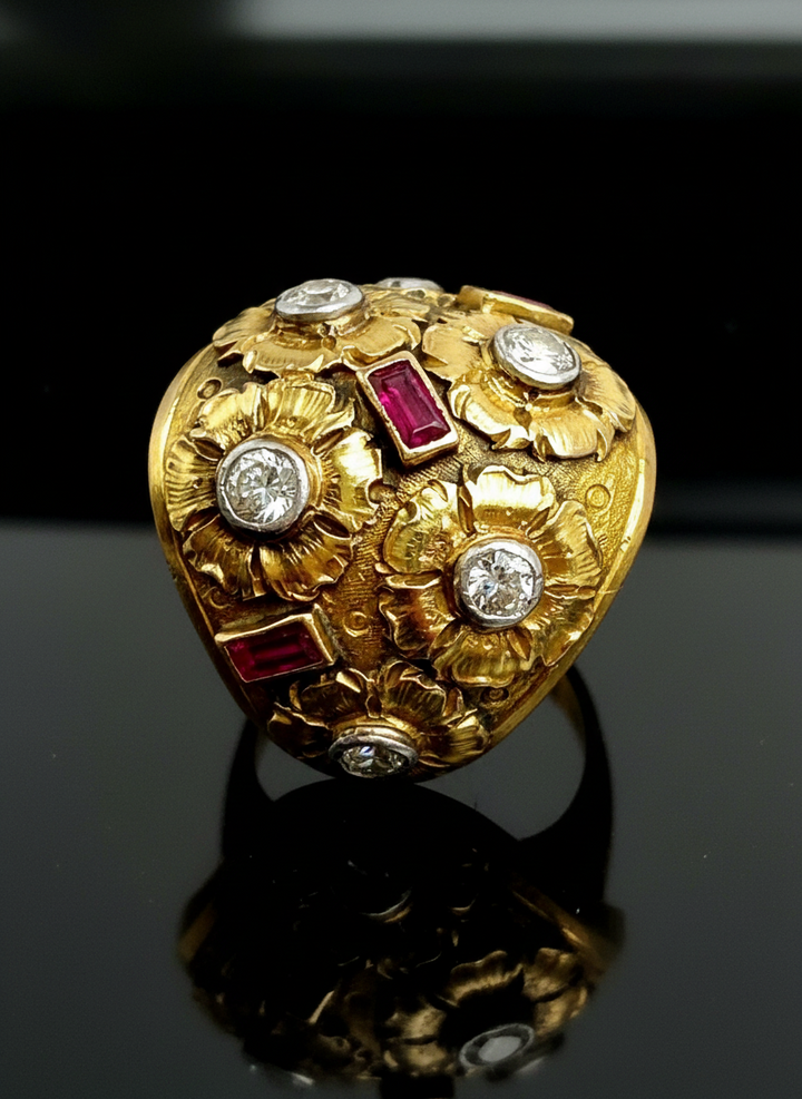 Anello Bombato Italiano, Firmato Cozzolino