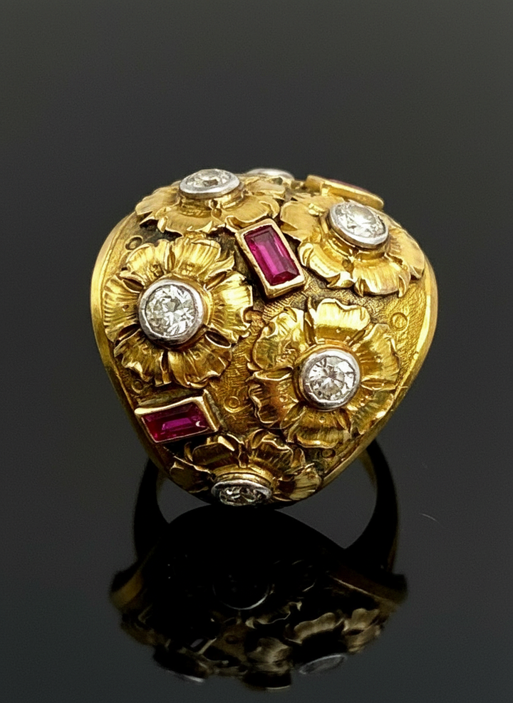 Anello Bombato Italiano, Firmato Cozzolino