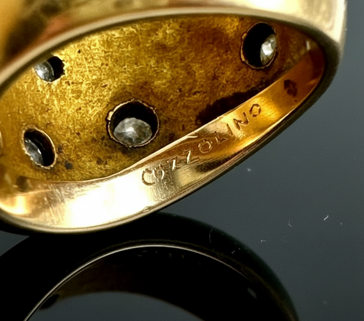 Anello Bombato Italiano, Firmato Cozzolino