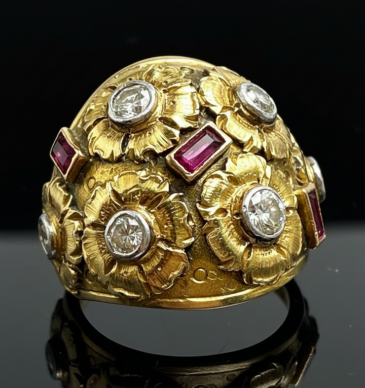 Anello Bombato Italiano, Firmato Cozzolino