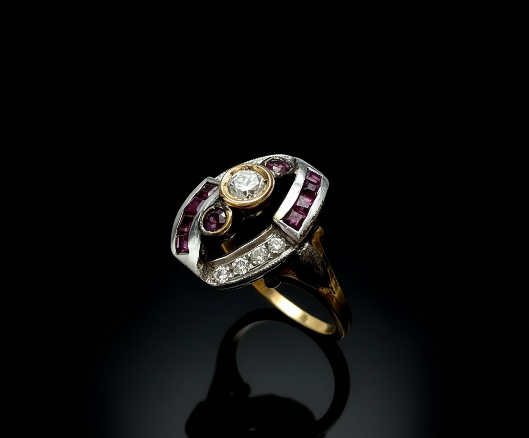 Anello di Epoca Art Déco