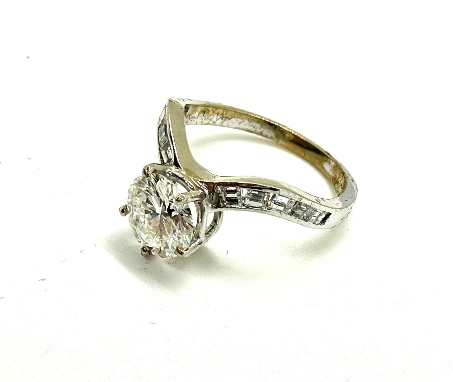 Sparkling engagement ring with - diamond ct. 1.73