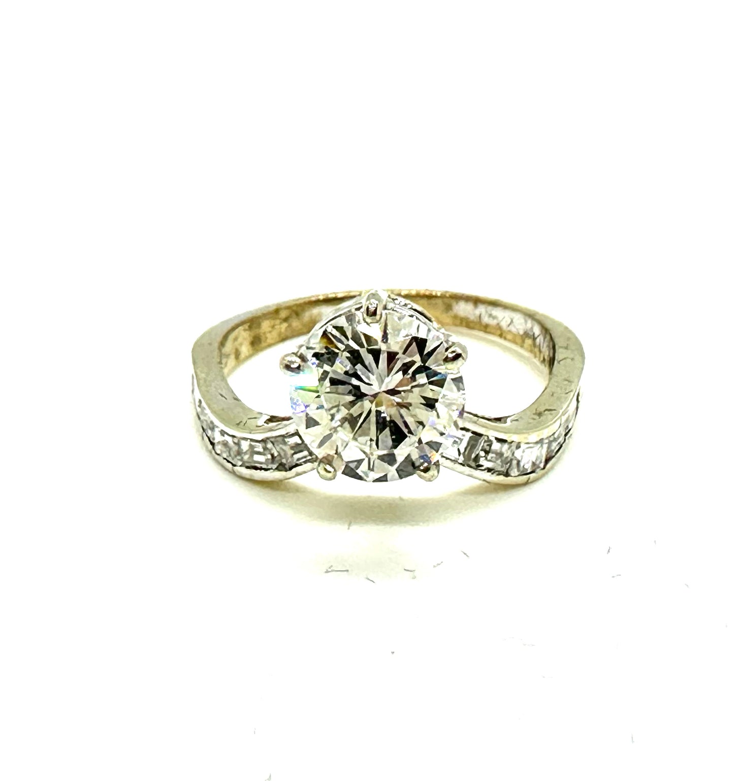 Sparkling engagement ring with - diamond ct. 1.73