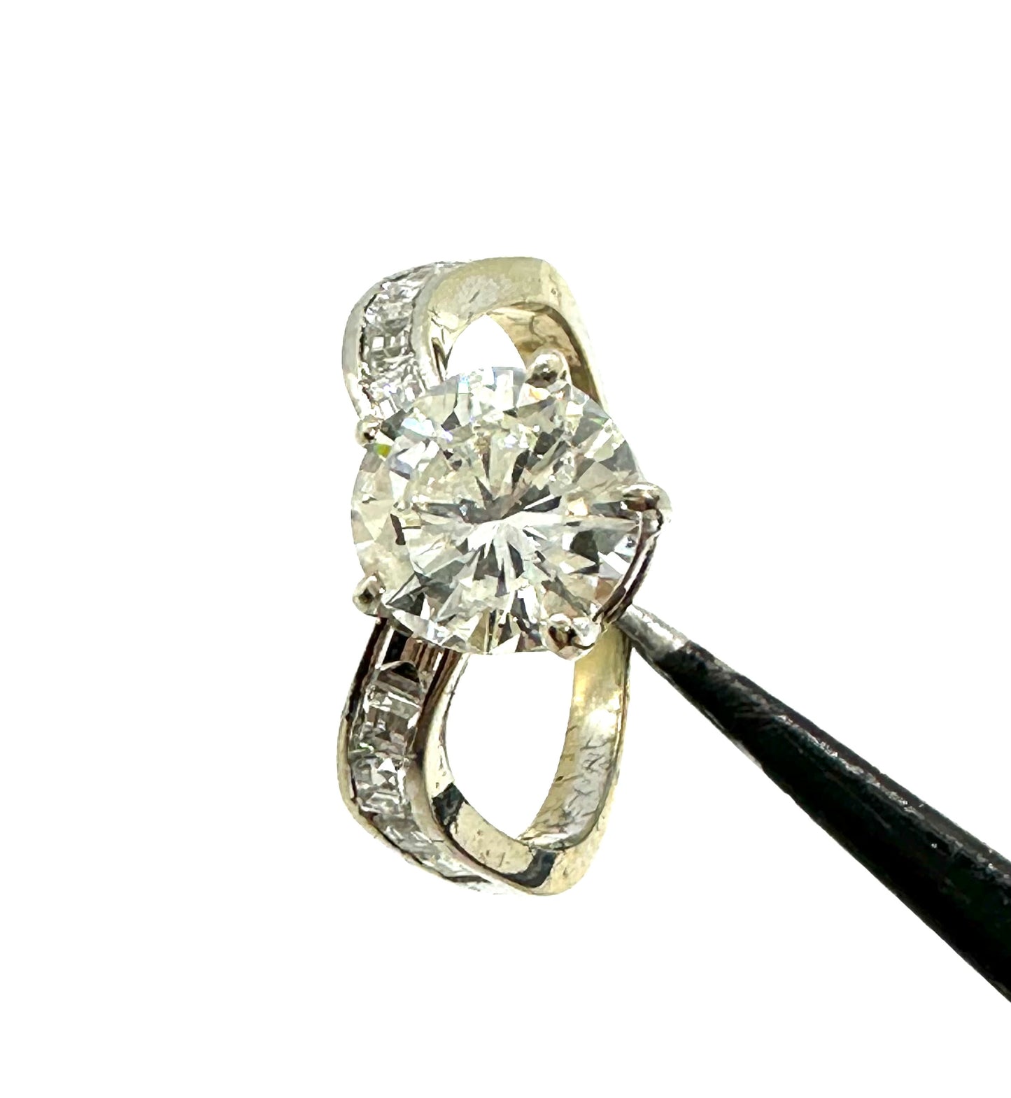 Sparkling engagement ring with - diamond ct. 1.73