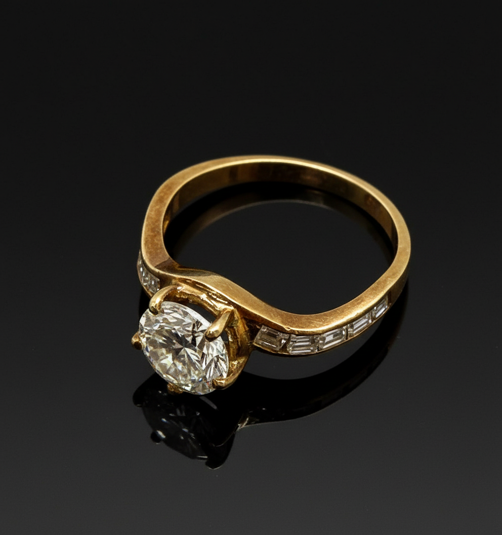 Anello di Fidanzamento con Diamante da 1,69 carati