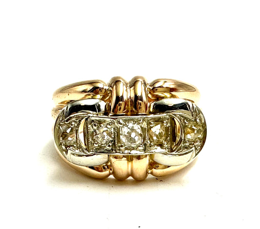 Art Deco Diamonds Band Ring