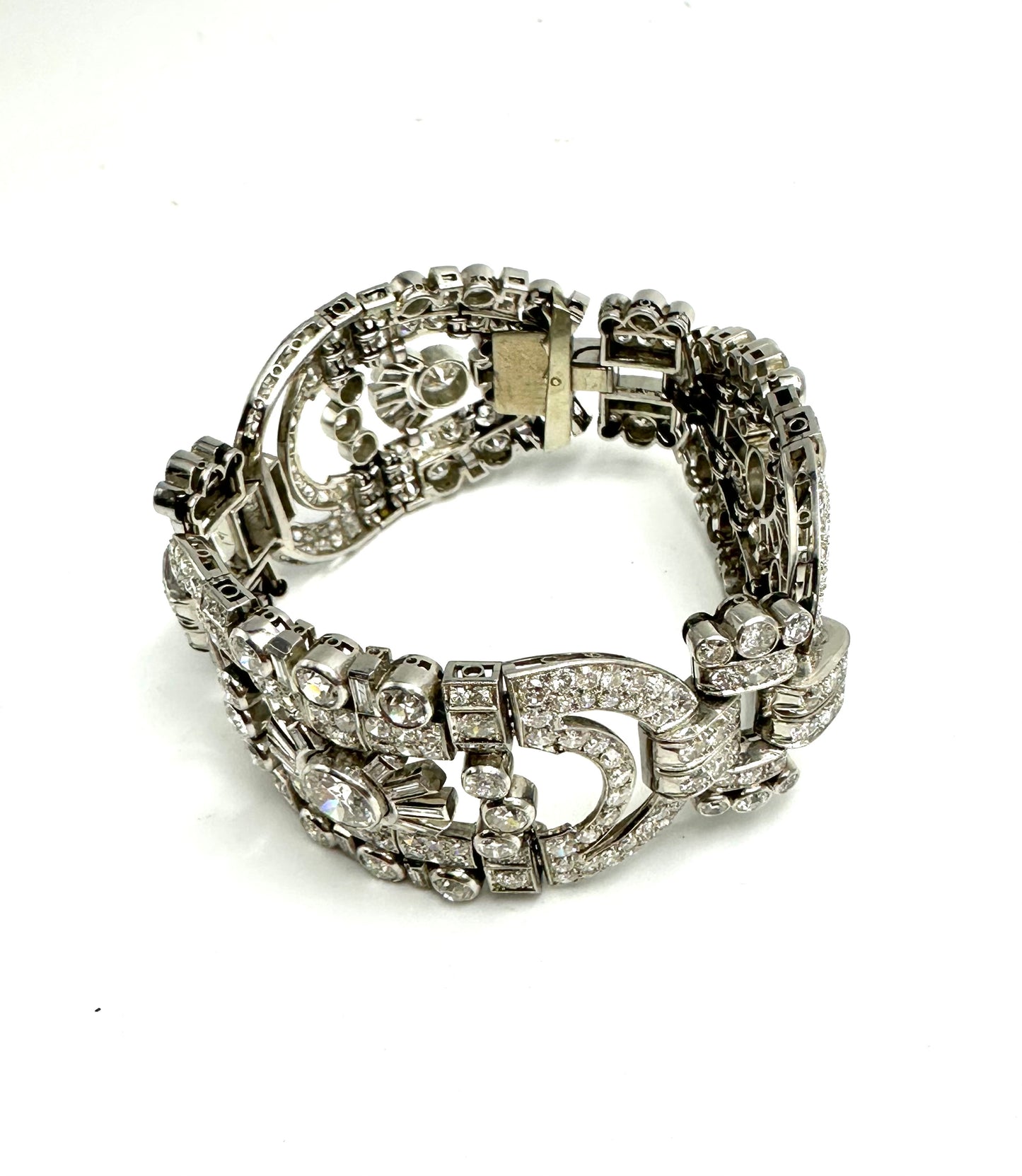 Rare art deco bracelet with diamonds, over 28 ct. Austro-Hungaric Empire