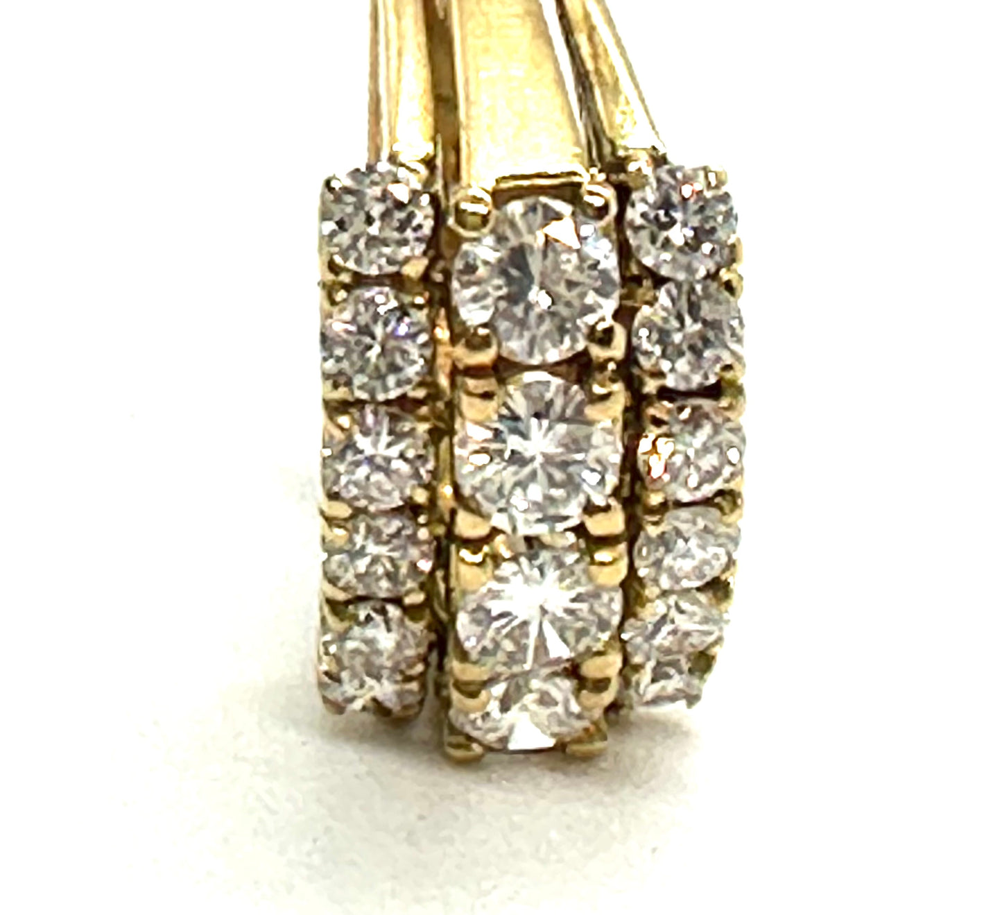 Yellow gold diamonds band ring