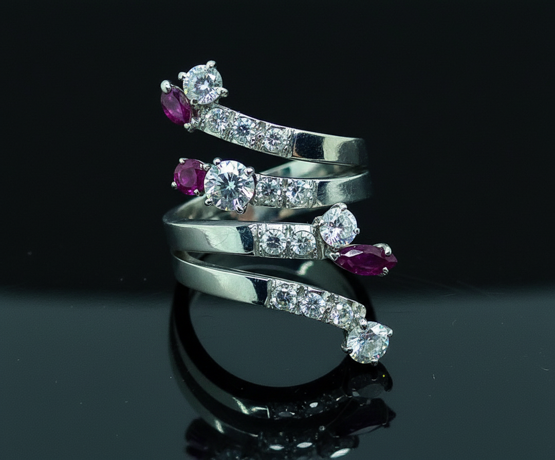 Anello a Serpente Stilizzato