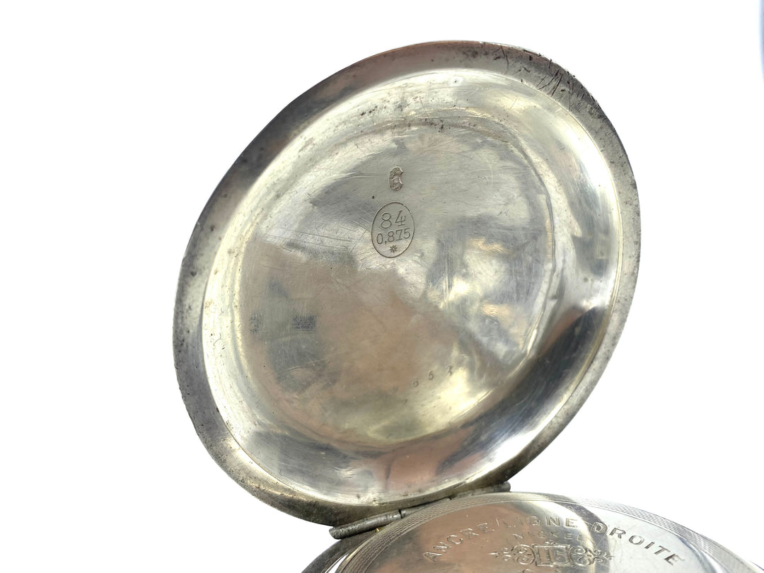 Boutte silver pocket watch, circa 1890