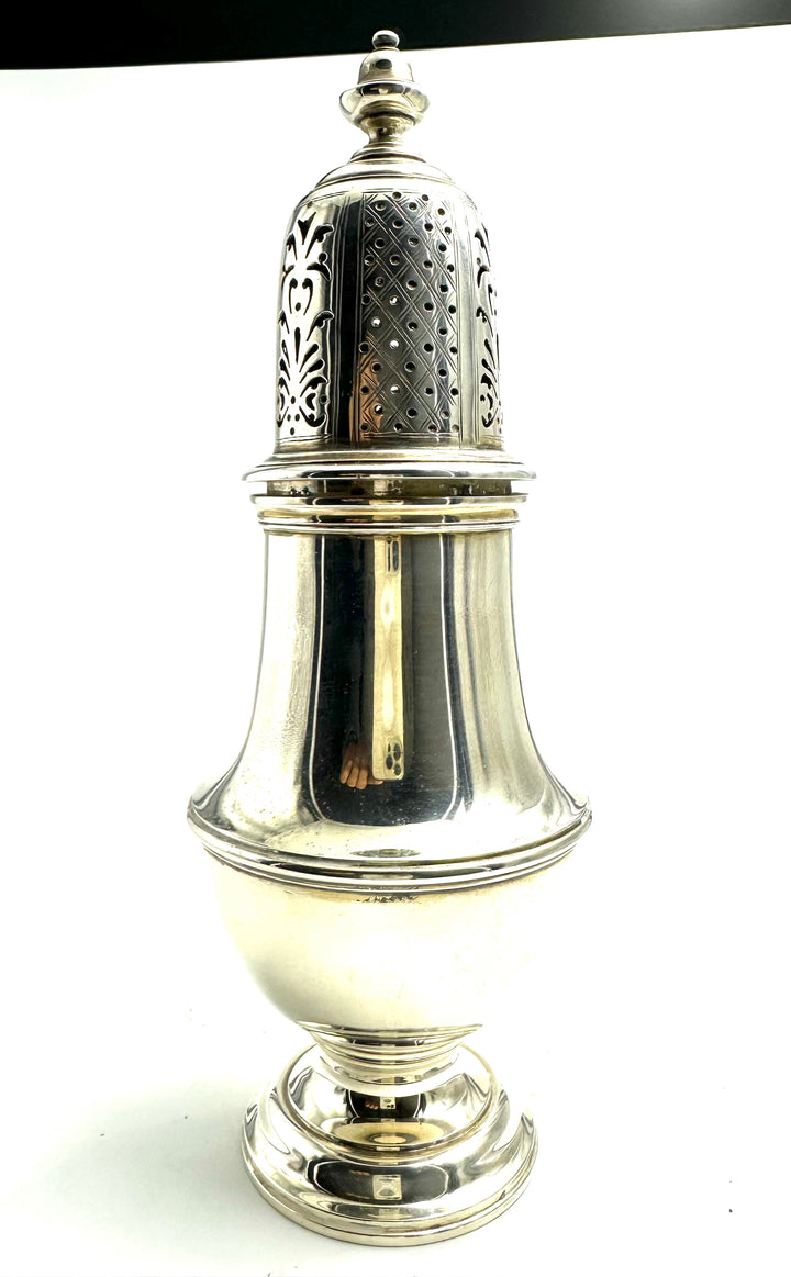 Refined English sugar sifter, by Daniel & John Wellby
