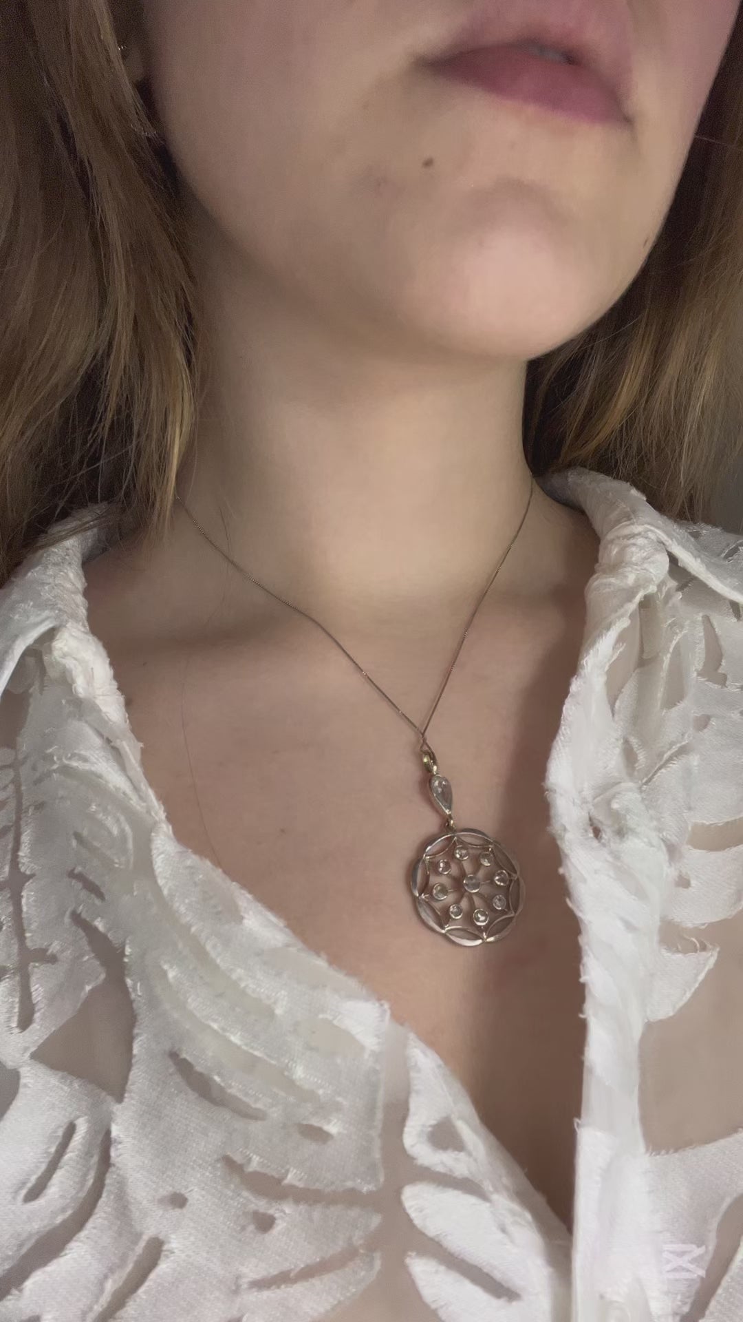 Raro Pendente con Diamanti, fine XIX secolo