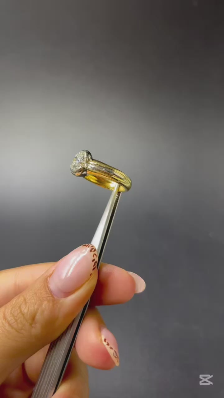 Anello Solitario con Diamante Naturale 1,45 ct