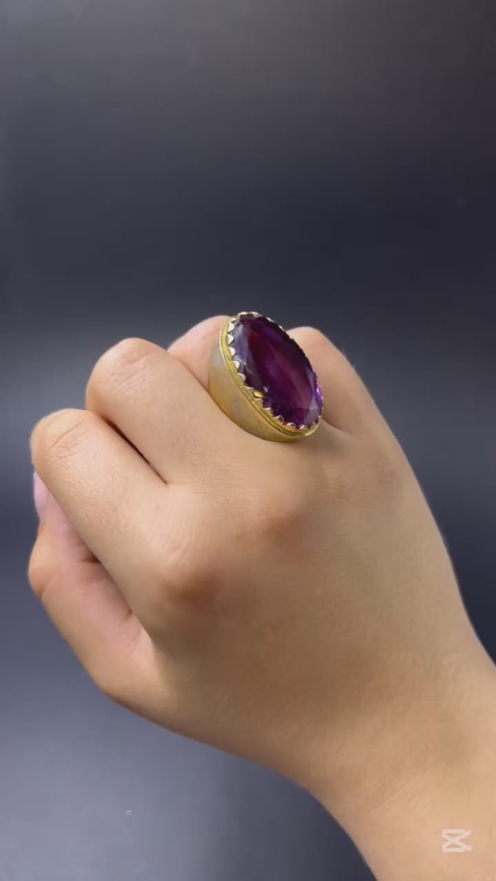 Anello Maestoso con Ametista
