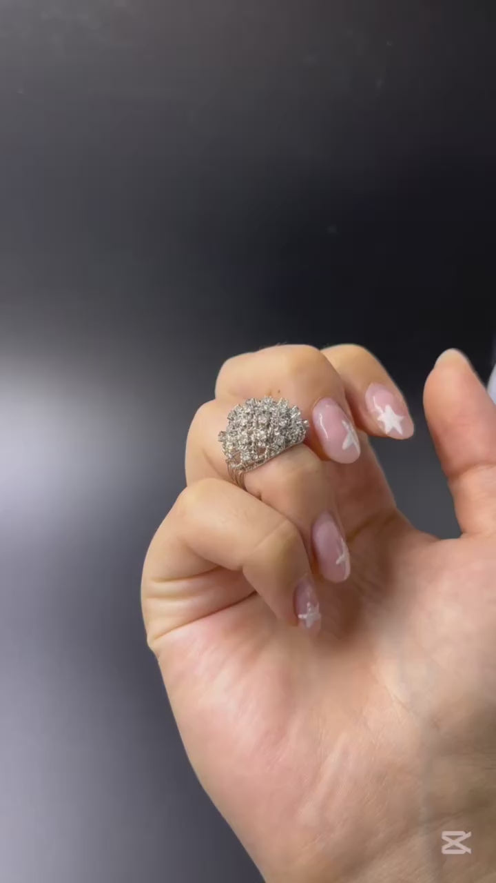 Anello Intrecciato con Diamanti, Anni ’50