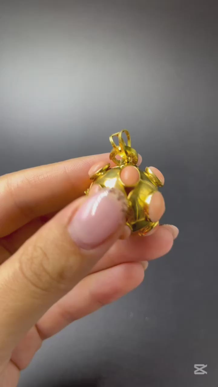 Ciondolo “Mina” con Corallo Rosa