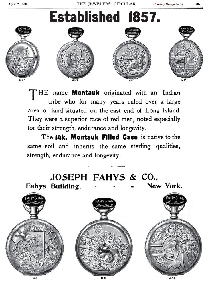 Elgin National Watch Co. con cassa Fahys Montauk n.1