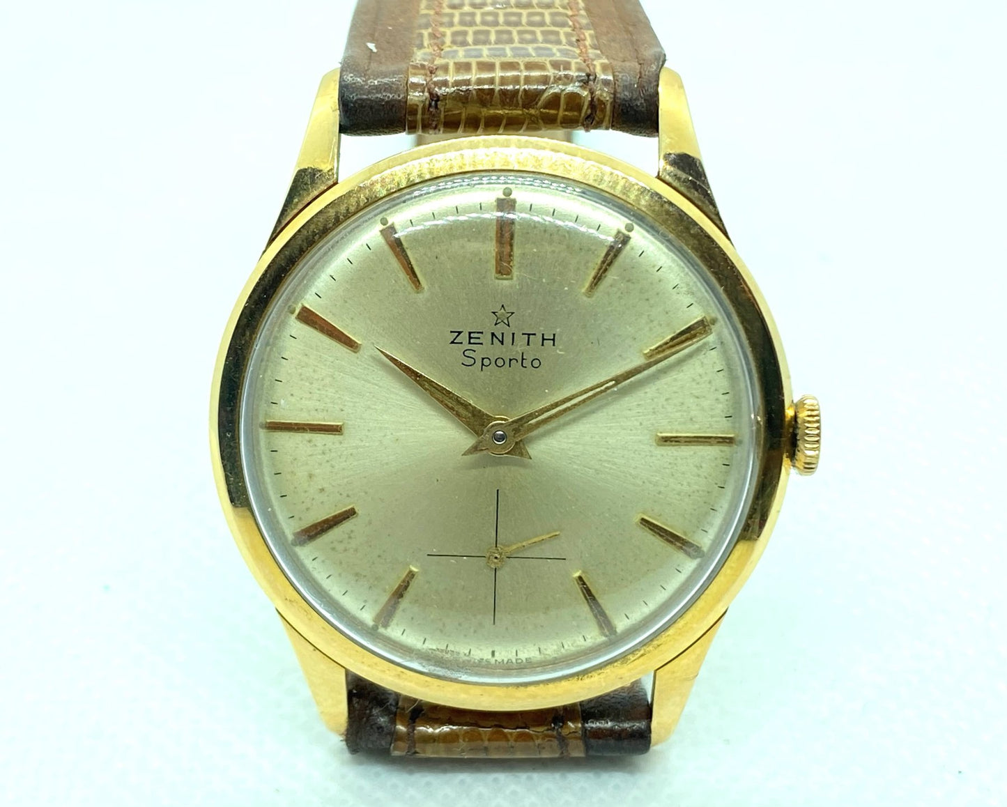 Zenith Sporto gold case