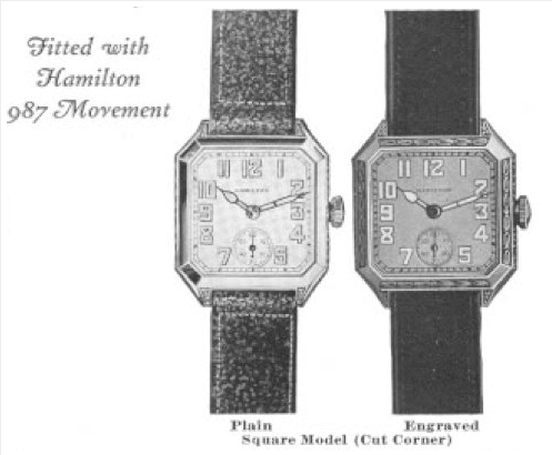 Hamilton - Square cut corner - 1926 - Unisex - 1901-1949